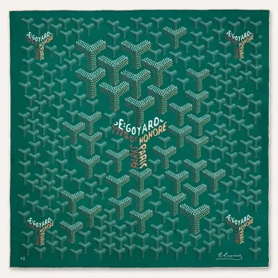 CHALE N1 140 CACHEMIRE ET SOIE Green