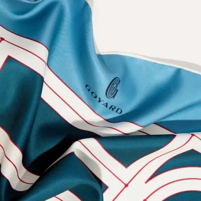 FOULARDN4 Burgundy, Navy Blue & Green