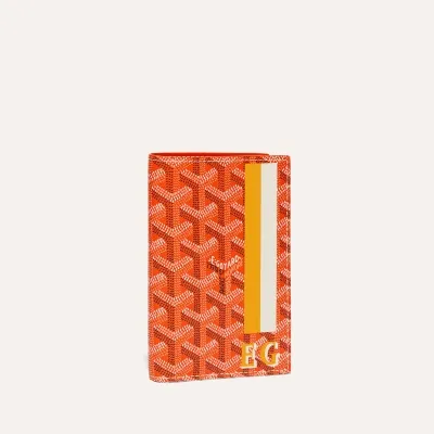 Grenelle Passport Cover Stripes and Initials