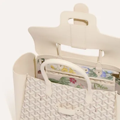 SAC CABAS SAIGON MM ENVERS FLORAL 2025 Sand