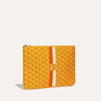 POCHETTE SENAT MM BANDES INITIALES ECO Yellow