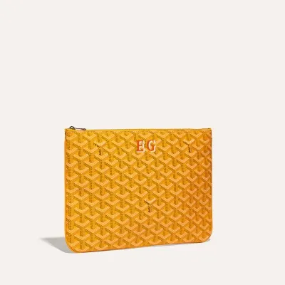 POCHETTE SENAT MM INITIALES ECO Yellow