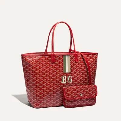 SAC SAINT LOUIS PM BANDES INITIALES Red